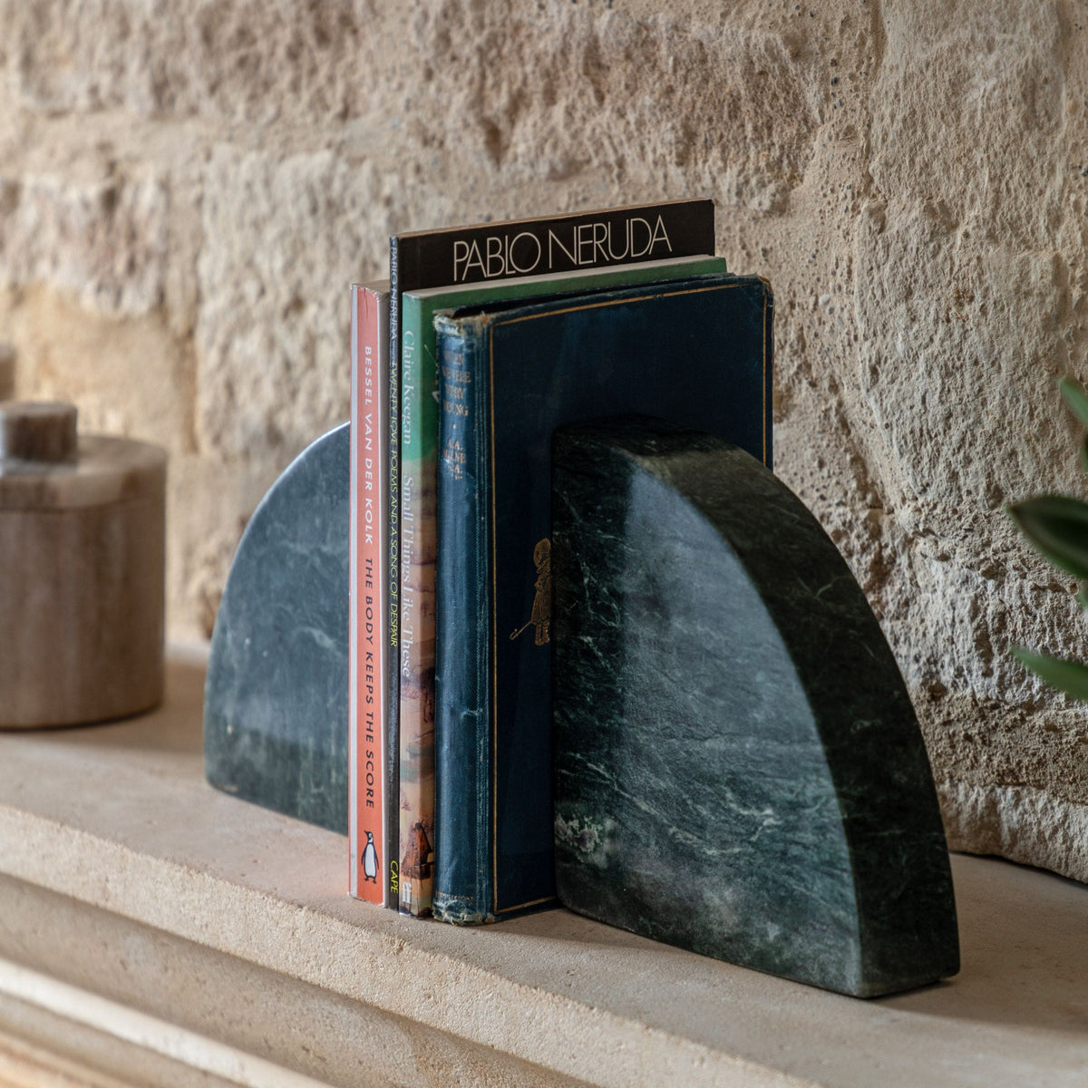 Bodhi Accessories Tamera Marble Bookends Set of 2 Green House of Isabella UK