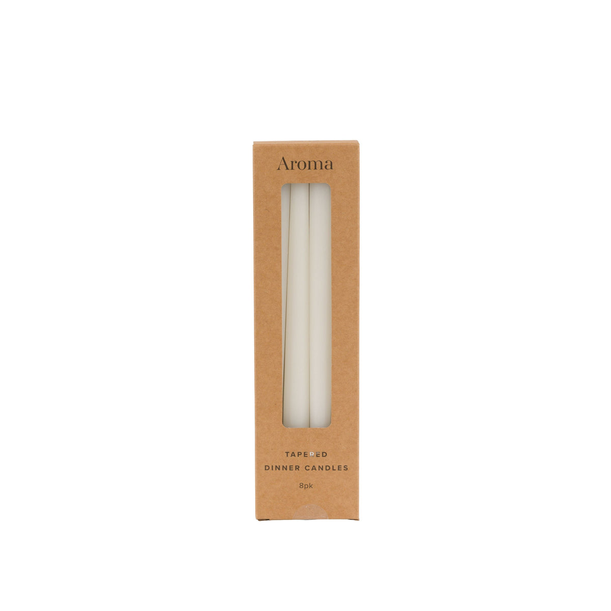 Bodhi Accessories Tapered Dinner Candles White 8pk House of Isabella UK