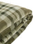 Bodhi Accessories Tartan Sherpa Throw Olive House of Isabella UK