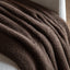 Bodhi Accessories Teddy Fleece Throw Chocolate House of Isabella UK