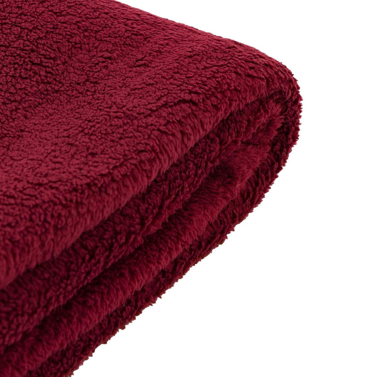 Bodhi Accessories Teddy Fleece Throw Mulberry House of Isabella UK