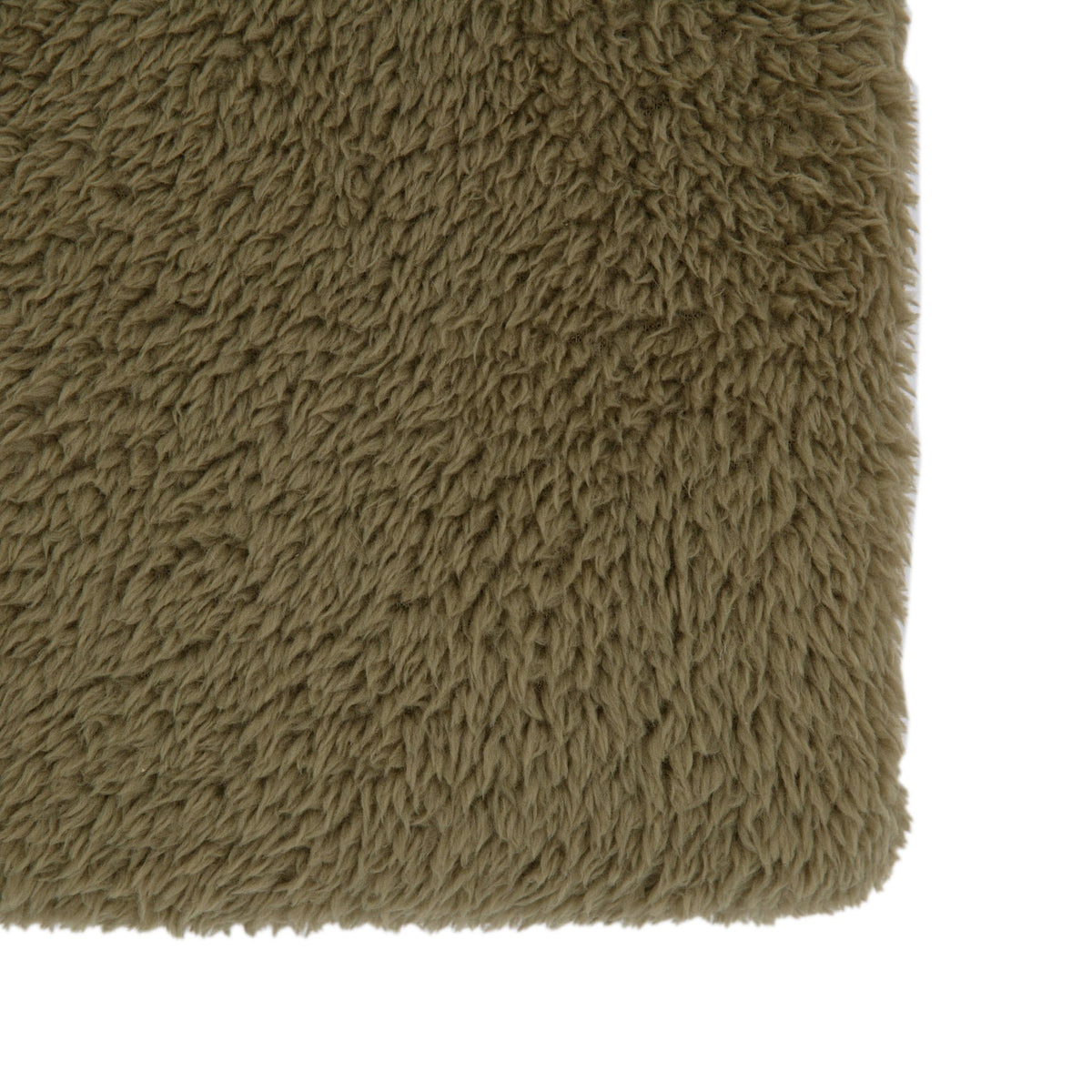 Teddy Fleece Throw Olive.