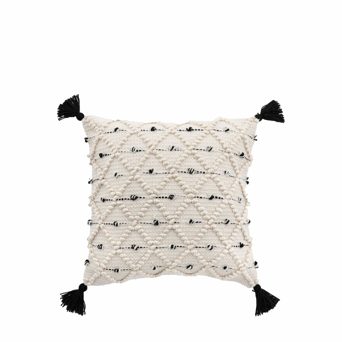 Bodhi Accessories Tilyar Natural and Black Cushion House of Isabella UK