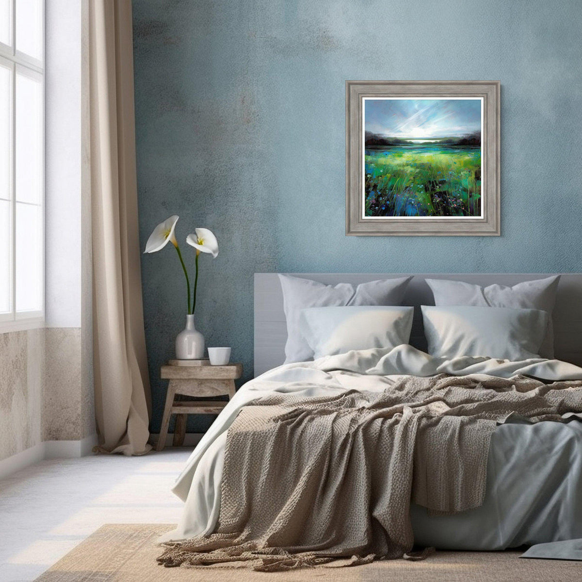 Bodhi Accessories Time Stands Still Small Framed Canvas House of Isabella UK