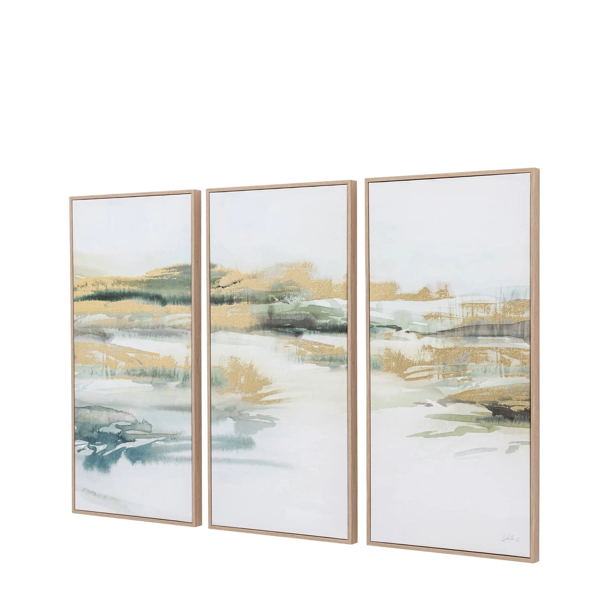 Bodhi Accessories Triptych Framed Canvas Set of 3 House of Isabella UK