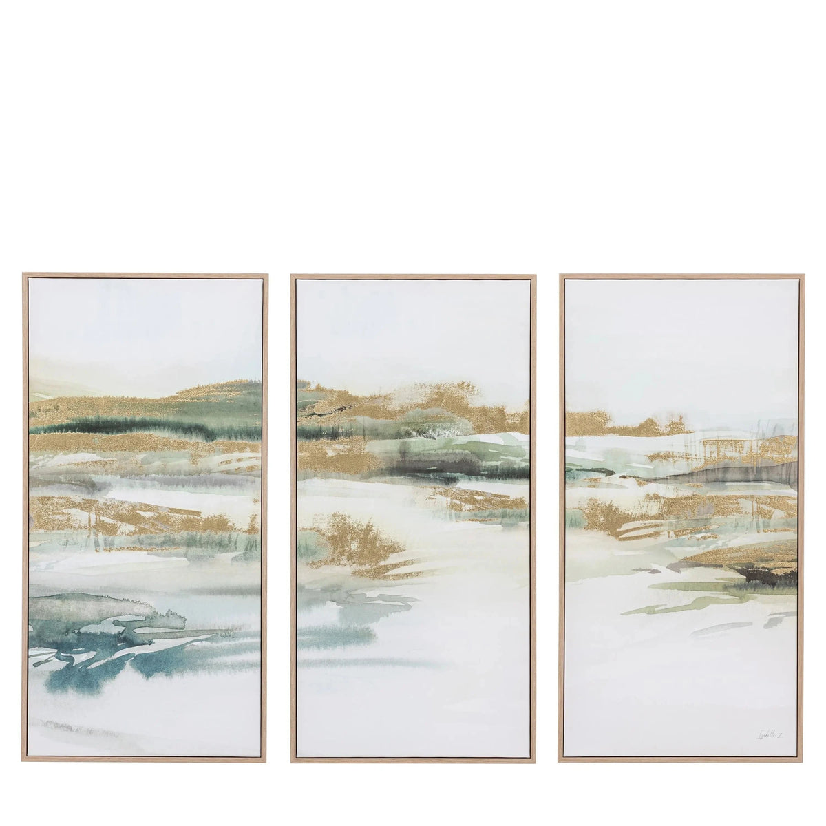 Bodhi Accessories Triptych Framed Canvas Set of 3 House of Isabella UK