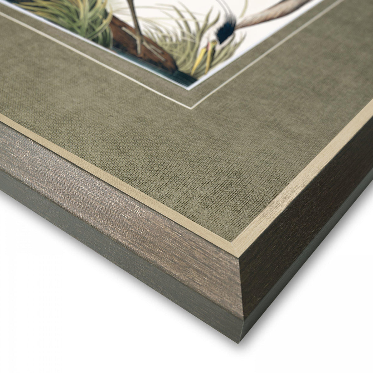 Bodhi Accessories Vintage Blue Heron Small Framed Art House of Isabella UK