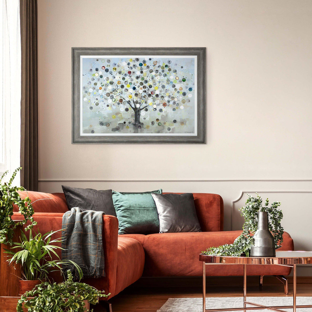 Bodhi Accessories Watch Tree Framed Canvas House of Isabella UK