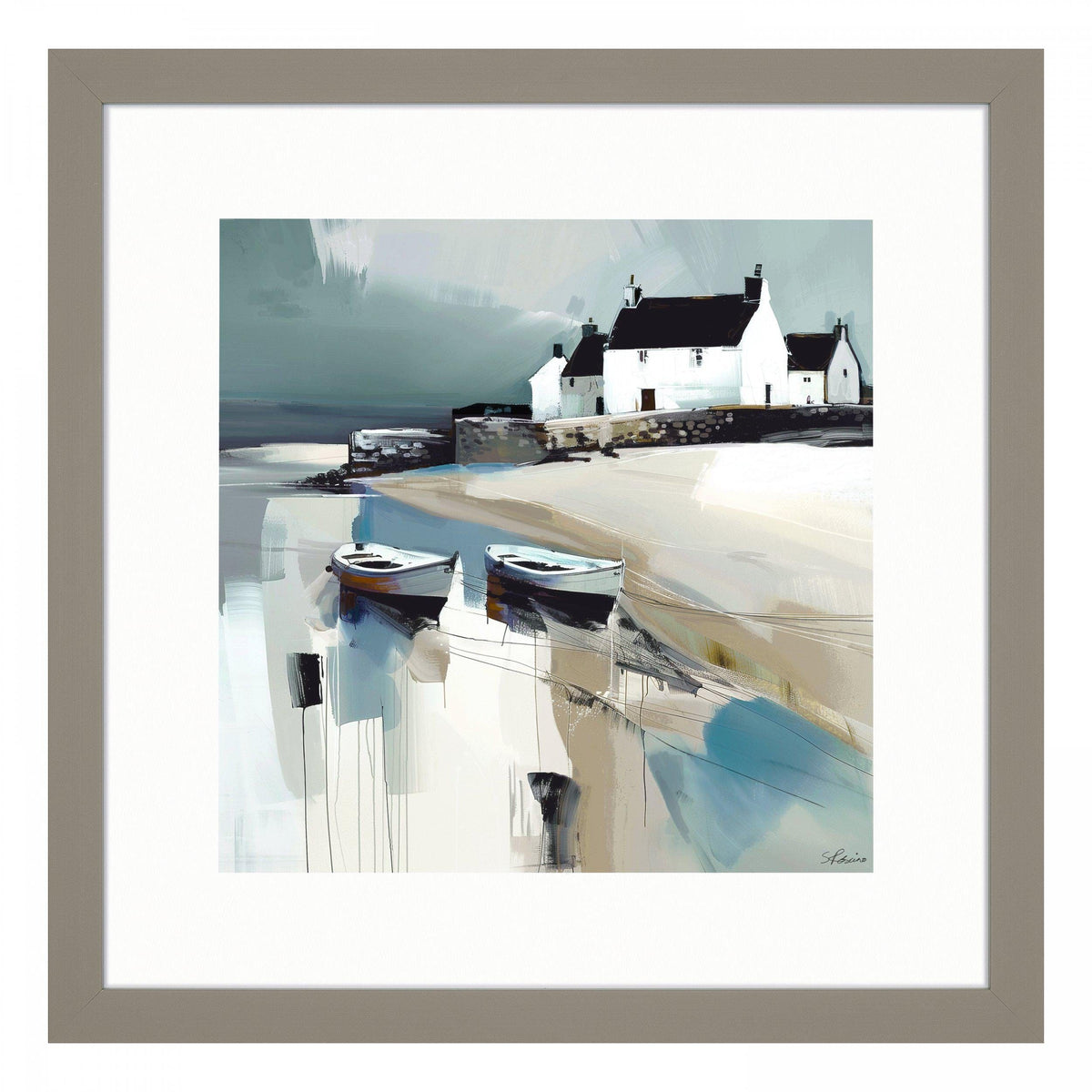 Bodhi Accessories Water's Edge Framed Art House of Isabella UK