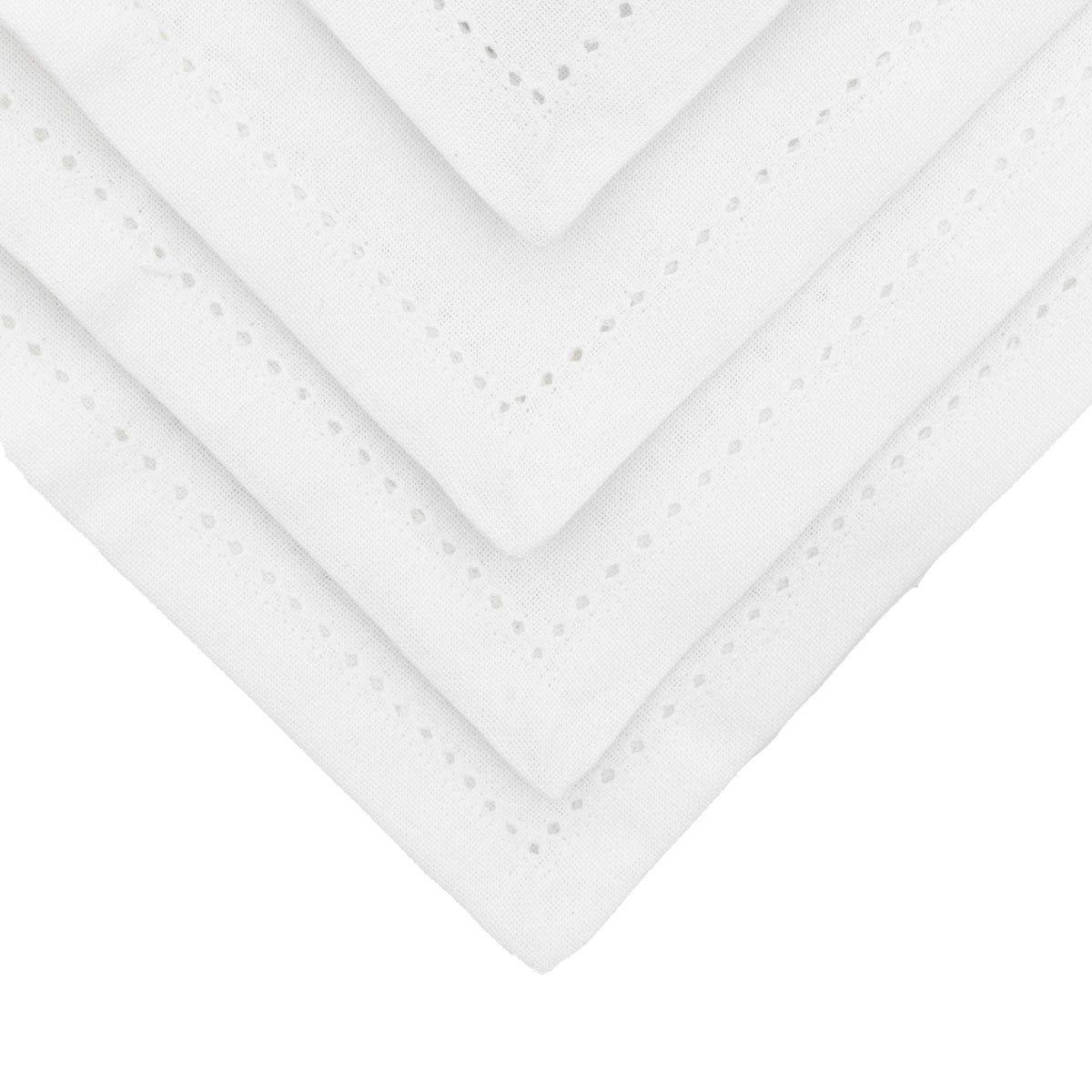 Bodhi Accessories White Classic Napkin 4pk White House of Isabella UK