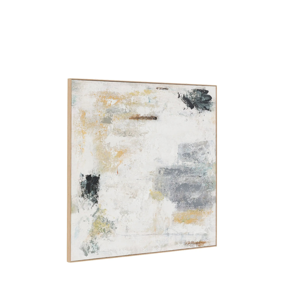 Bodhi Accessories White Noise Framed Canvas House of Isabella UK