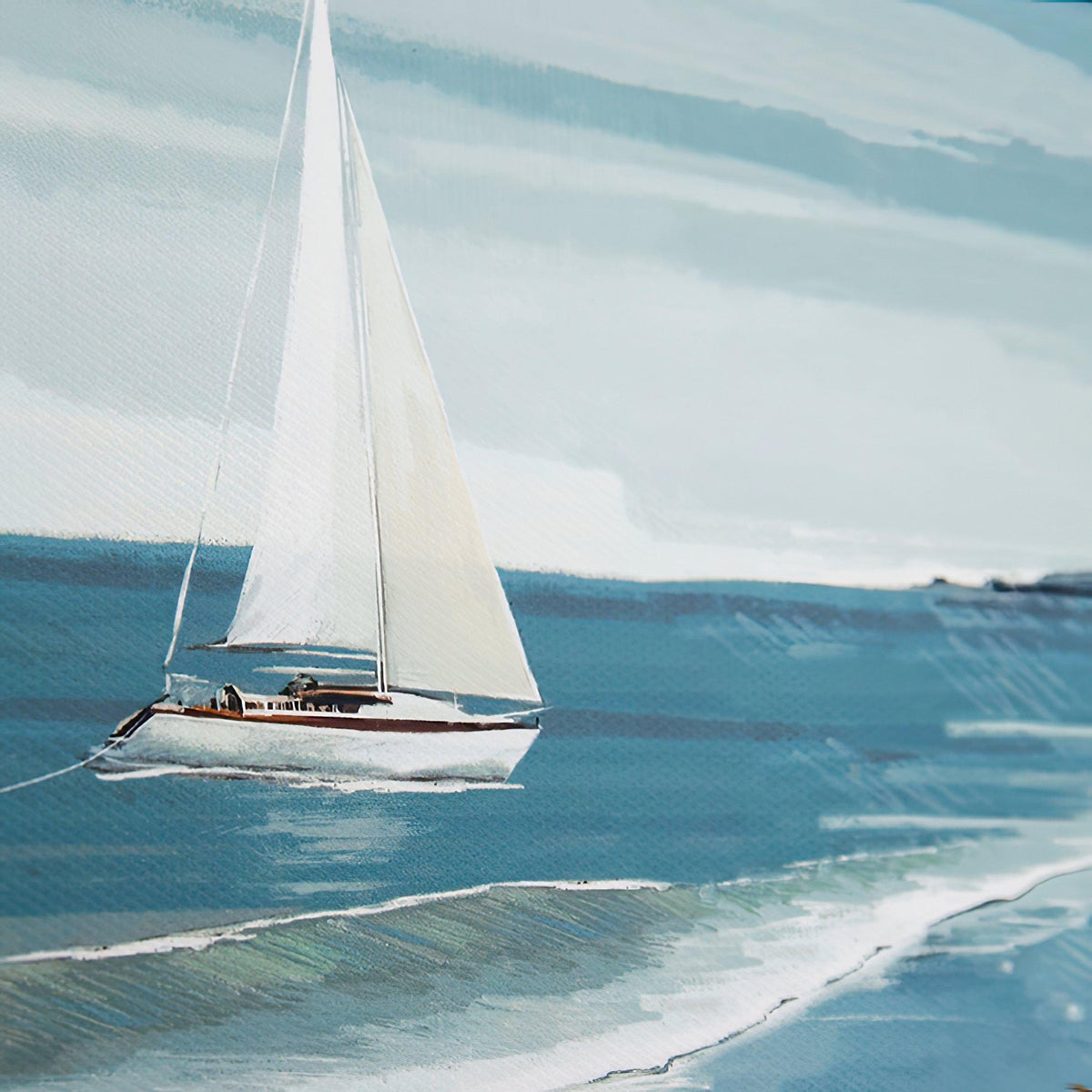 Bodhi Accessories White Sails and Making Waves Set of 2 Canvas House of Isabella UK