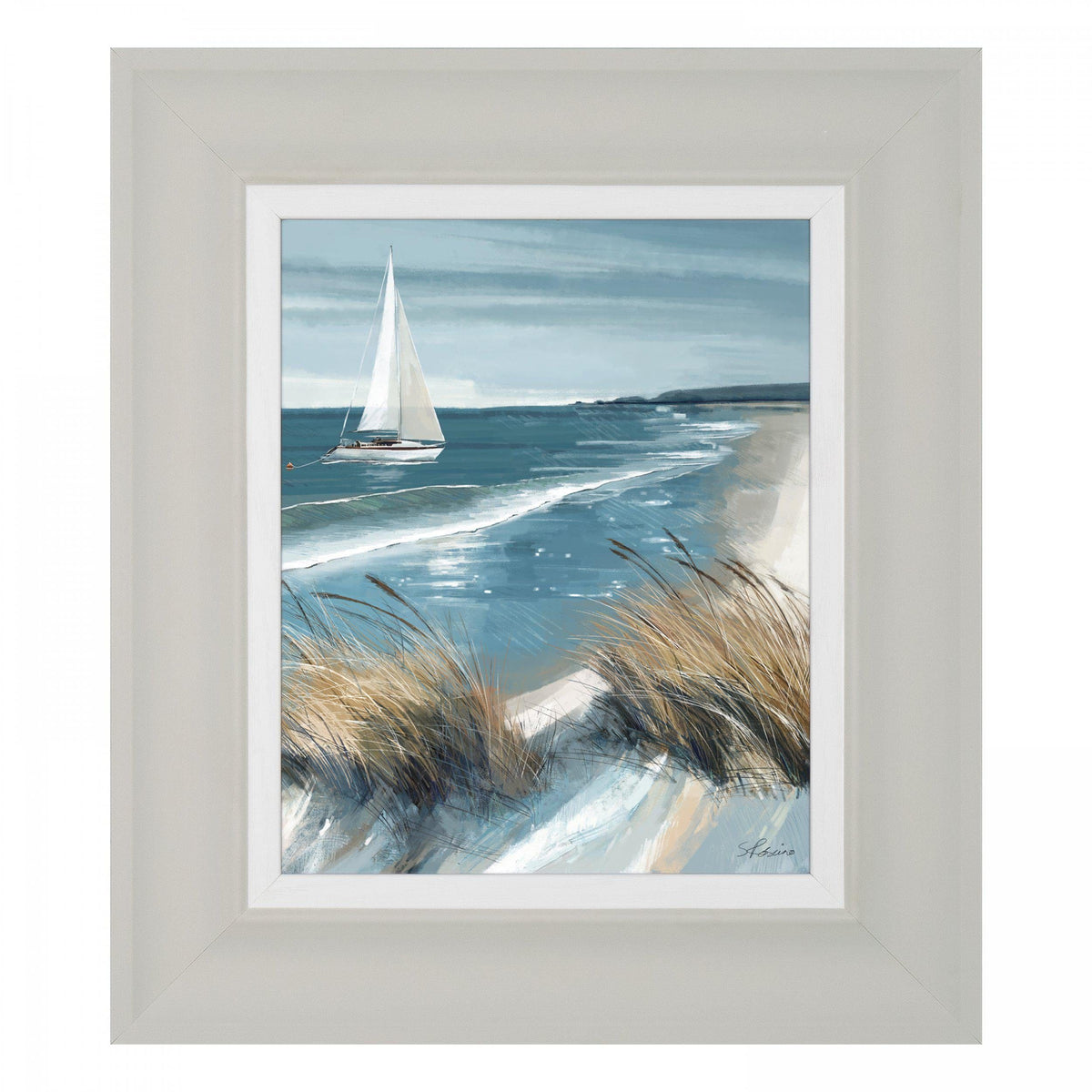 Bodhi Accessories White Sails and Making Waves Set of 2 Canvas House of Isabella UK