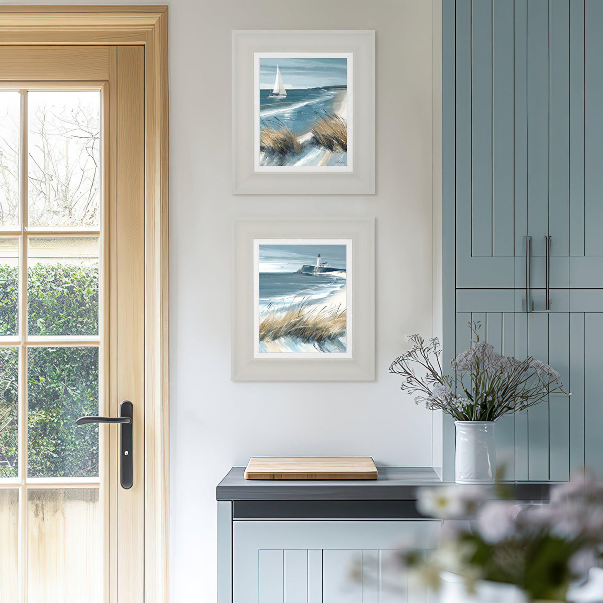 Bodhi Accessories White Sails and Making Waves Set of 2 Canvas House of Isabella UK