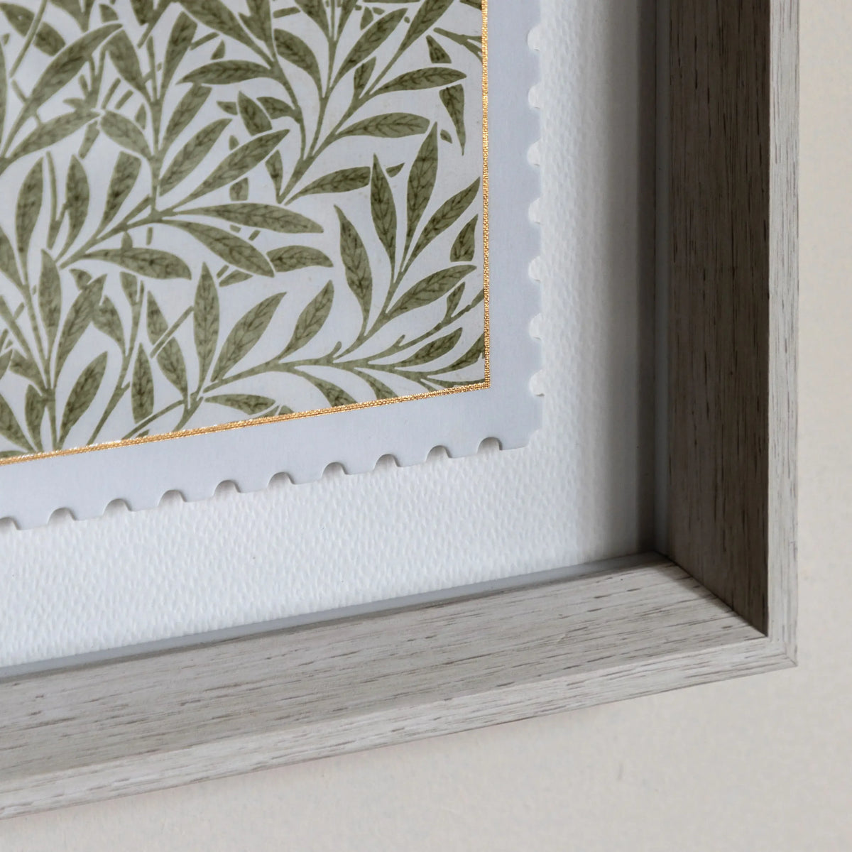 Bodhi Accessories William Morris Stamp Green Framed Art Set of 2 House of Isabella UK