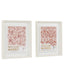 Bodhi Accessories William Morris Stamp Red Framed Art Set of 2 House of Isabella UK