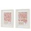 Bodhi Accessories William Morris Stamp Red Framed Art Set of 2 House of Isabella UK