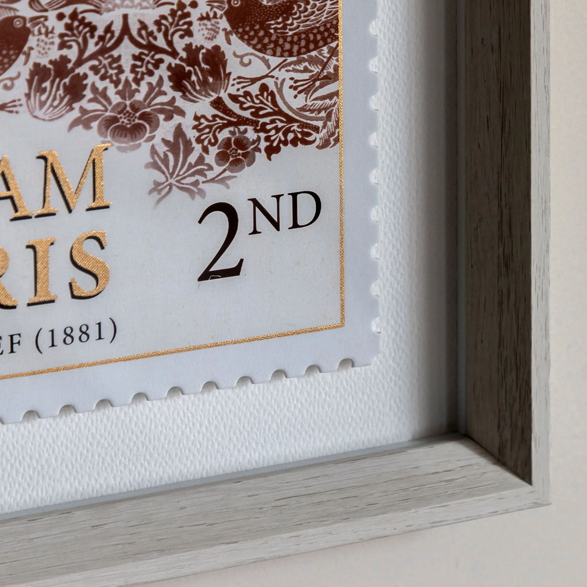 Bodhi Accessories William Morris Stamp Red Framed Art Set of 2 House of Isabella UK