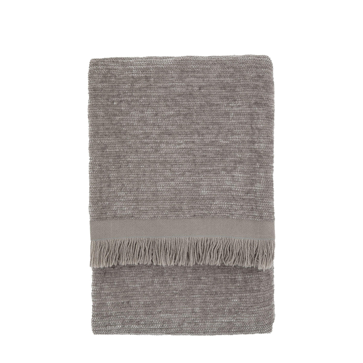 Bodhi Accessories Willow Chenille Throw Grey House of Isabella UK