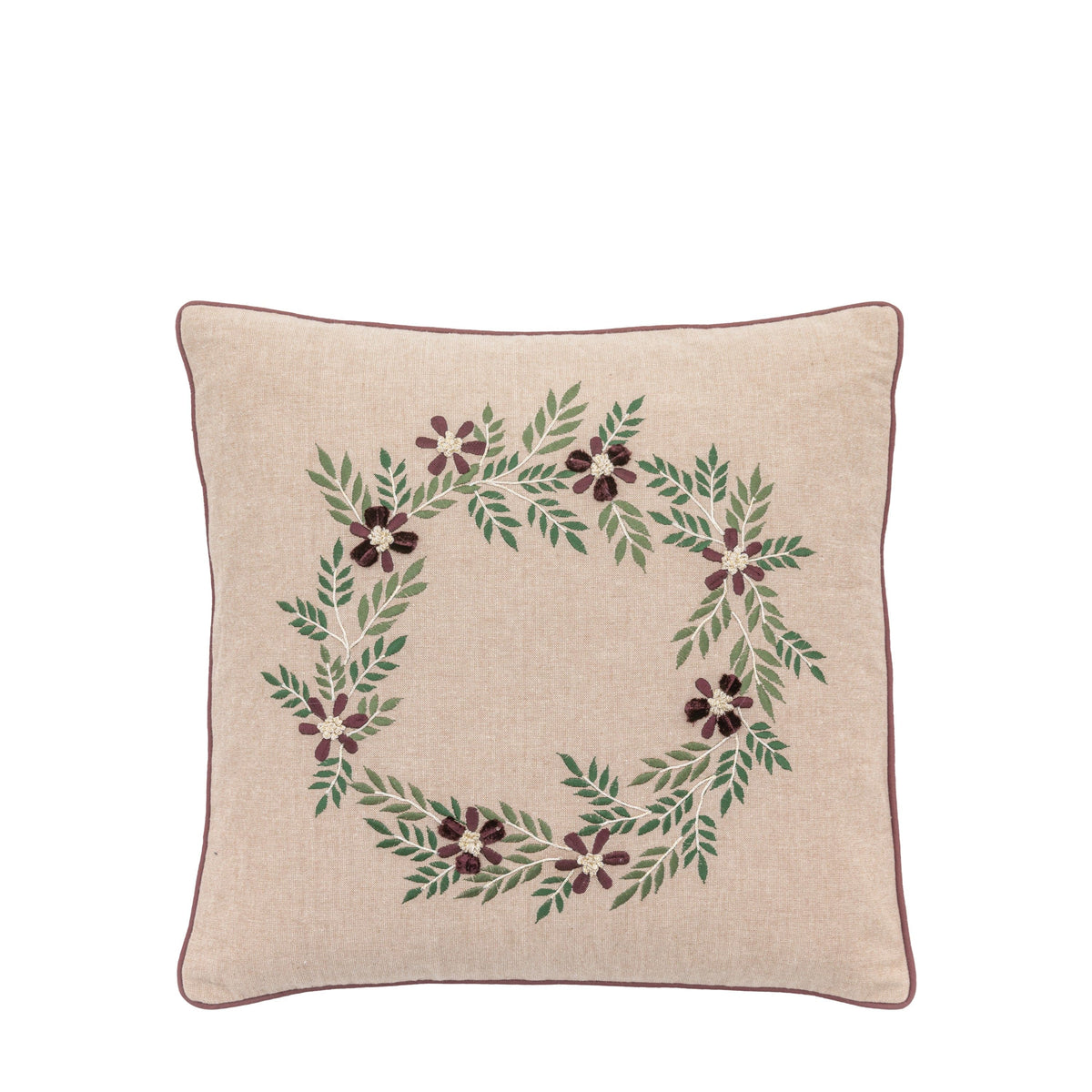 Bodhi Accessories Windsor Wine Merry Xmas Cushion House of Isabella UK