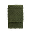 Bodhi Accessories Woodland Cable Knit Throw Forest Green House of Isabella UK