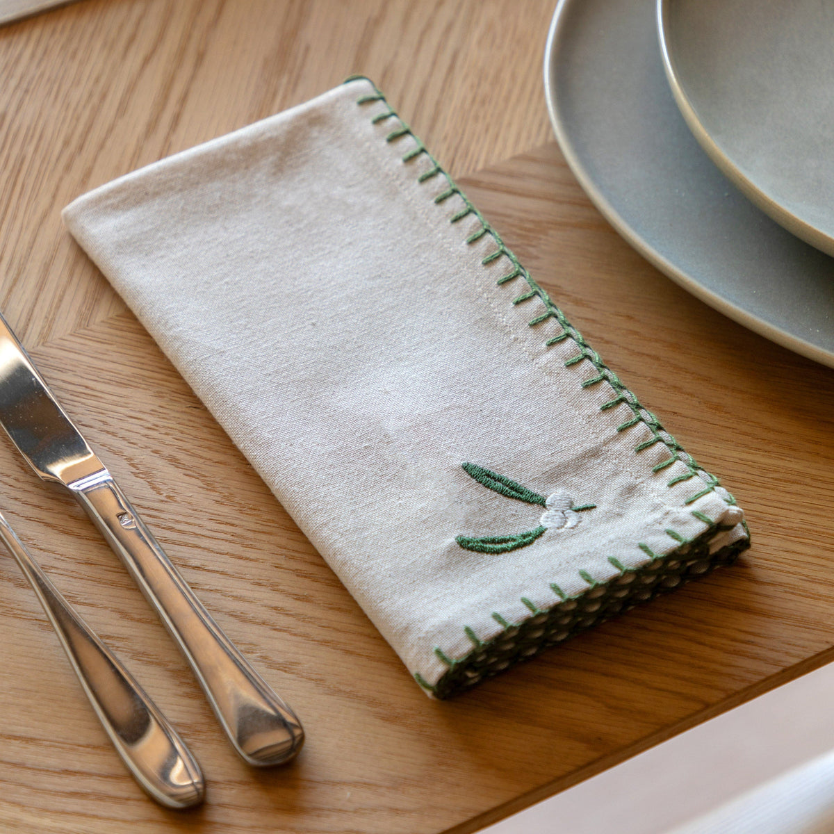 Bodhi Accessories Woodland Christmas Napkin 4pk House of Isabella UK