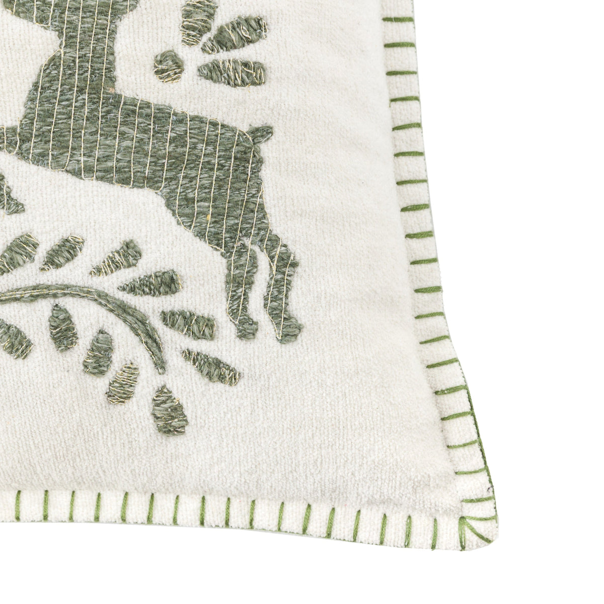 Bodhi Accessories Woodland Tree Scene Embroidered Cushion House of Isabella UK