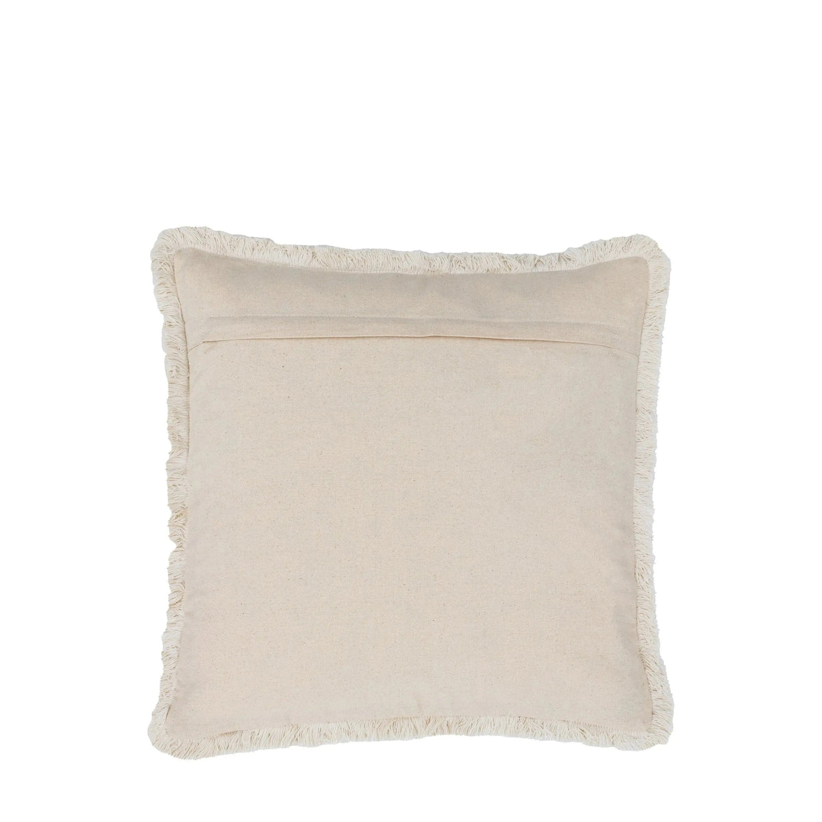 Bodhi Accessories Woodleigh Fringe Cushion Stone House of Isabella UK