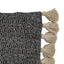 Bodhi Accessories Woven Cushion with Tassels Black House of Isabella UK