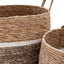 Bodhi Accessories Woven Storage Basket Contrast Stripe Set of 2 House of Isabella UK
