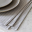 Bodhi Accessories Woven Striped Placemat Grey 4pk House of Isabella UK