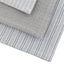 Bodhi Accessories Woven Striped Tea Towel Grey 3pk House of Isabella UK