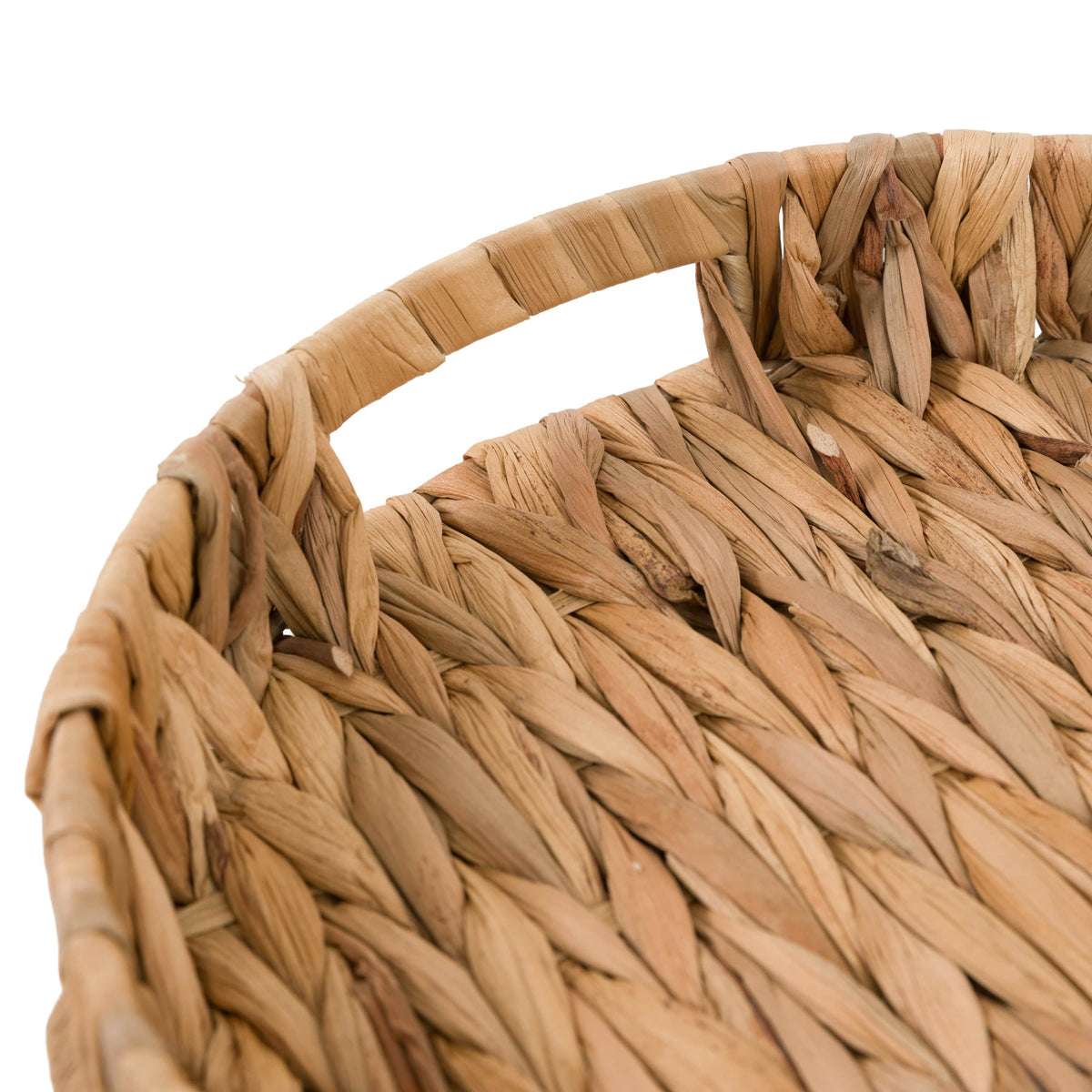 Bodhi Accessories Wye Woven Round Tray Natural Set of 2 House of Isabella UK