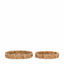 Bodhi Accessories Wye Woven Round Tray Natural Set of 2 House of Isabella UK