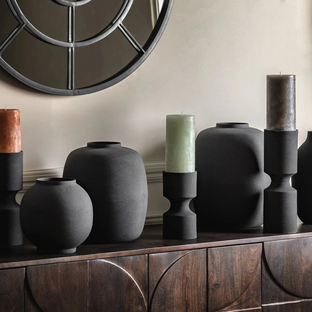 Bodhi Accessories Zila Vase Black Set of 2 House of Isabella UK