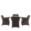 Bodhi Dining Ascot 4 Seater Round Dining Set House of Isabella UK