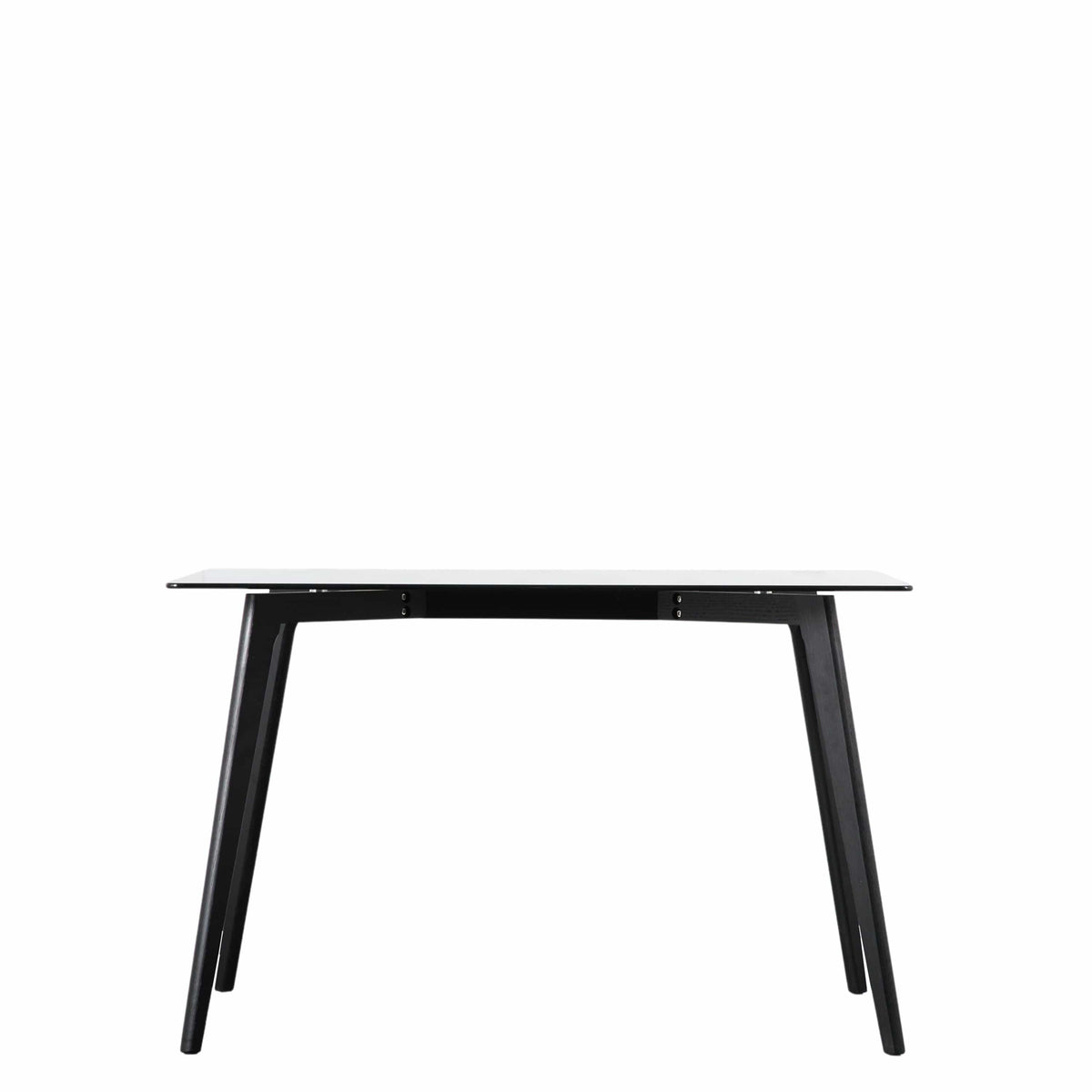 Barwick Rectangle Dining Table Black 1200x800x750mm.