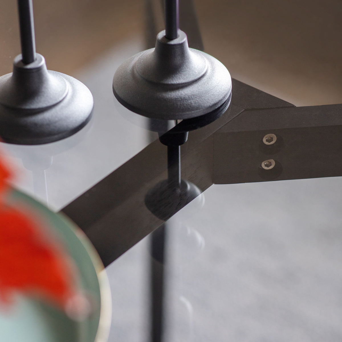 Barwick Rectangle Dining Table Black 1200x800x750mm.