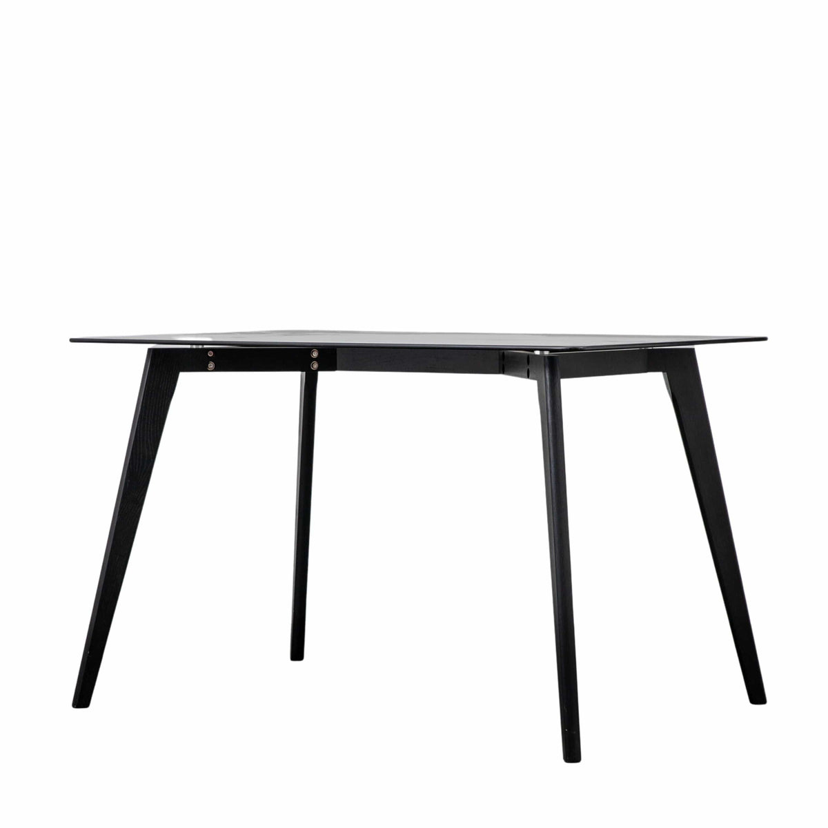 Barwick Rectangle Dining Table Black 1200x800x750mm.