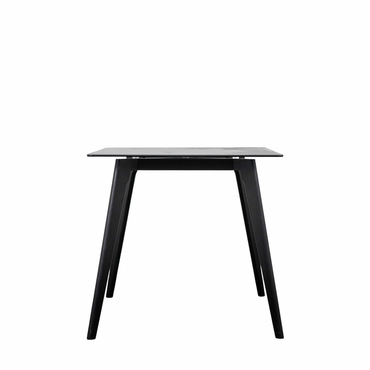Barwick Rectangle Dining Table Black 1200x800x750mm.