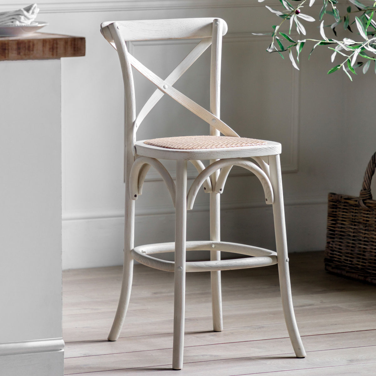 Birk Stool 2pk - White.