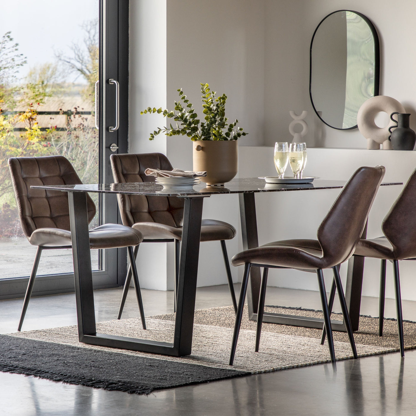 Bodhi Dining Bramwell Dining Table - Black House of Isabella UK