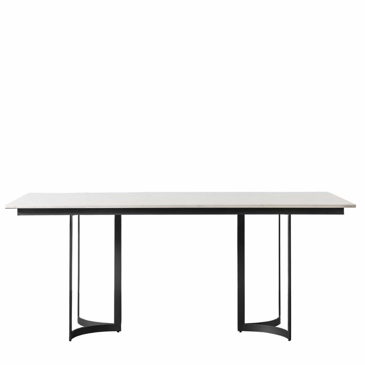 Burntisland Dining Table Black 1800x900x760mm.