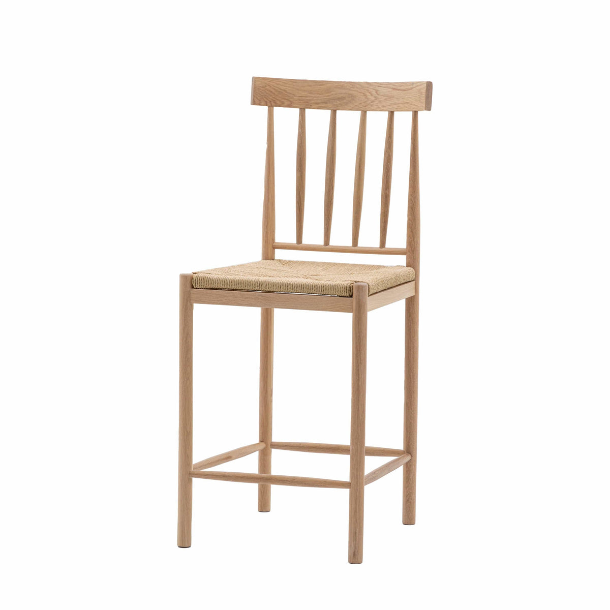 Bodhi Dining Chapel Bar Stool 2pk - Natural House of Isabella UK