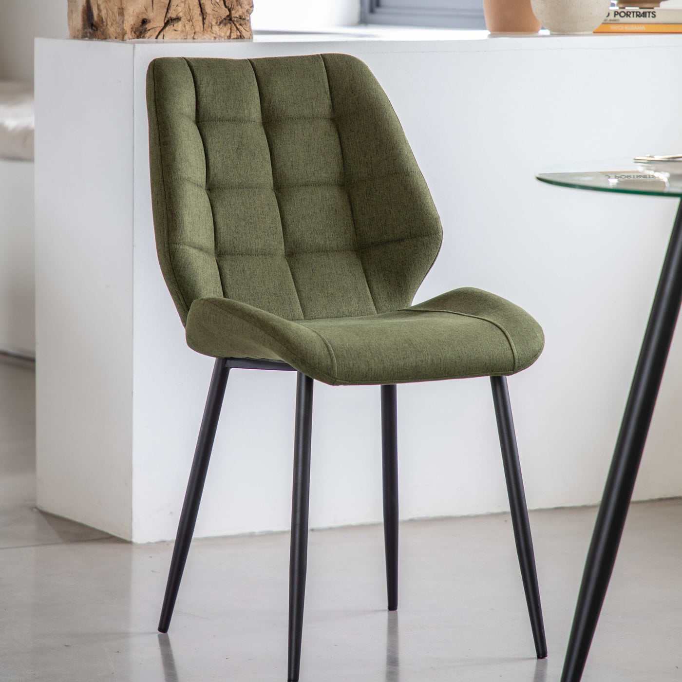 Bodhi Dining Cutmere Dining Chair 2pk - Bottle Green House of Isabella UK