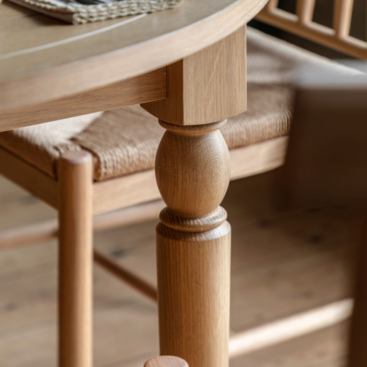 Bodhi Dining Eton Round Extending Dining Table Natural House of Isabella UK