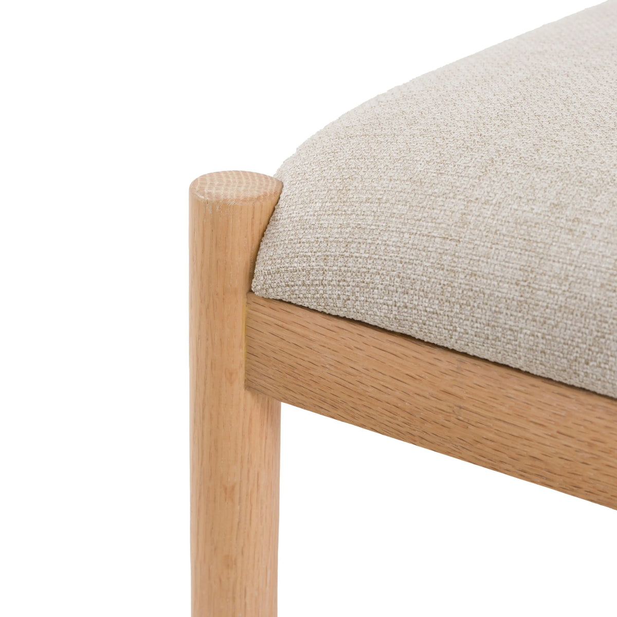 Bodhi Dining Eton Upholstered Bar Stool Natural 2pk House of Isabella UK