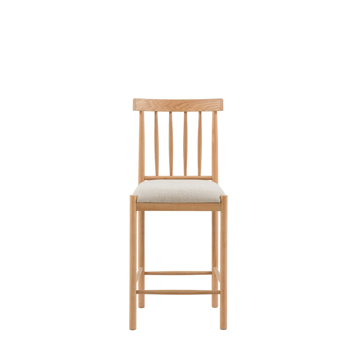 Bodhi Dining Eton Upholstered Bar Stool Natural 2pk House of Isabella UK