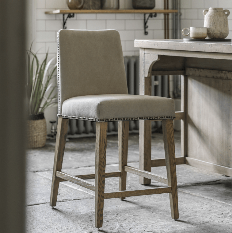 Bodhi Dining Fivemiletown Bar Stool 2pk - Cement House of Isabella UK