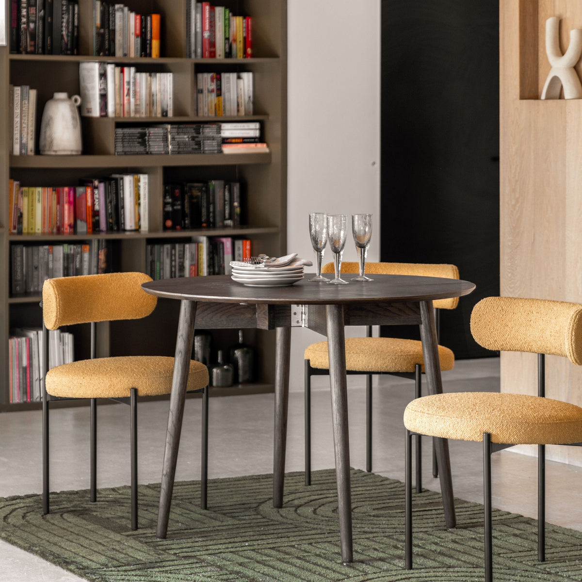 Bodhi Dining Hatter Folding Dining Table Smoked House of Isabella UK